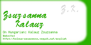 zsuzsanna kalauz business card